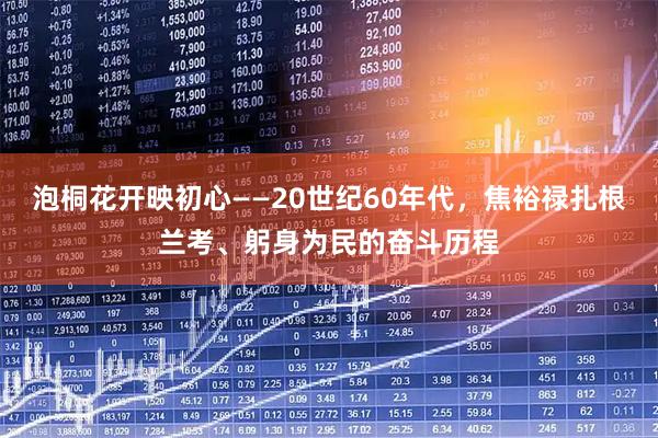 泡桐花开映初心——20世纪60年代，焦裕禄扎根兰考、躬身为民的奋斗历程